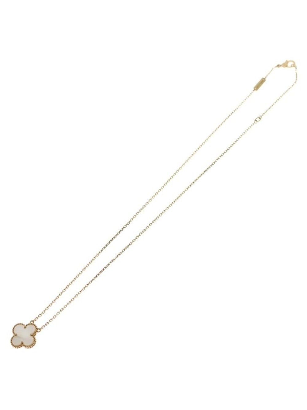Van Cleef & Arpels Vintage Alhambra Mother of Pearl Necklace 18k Yellow Gold - Picture 2 of 6